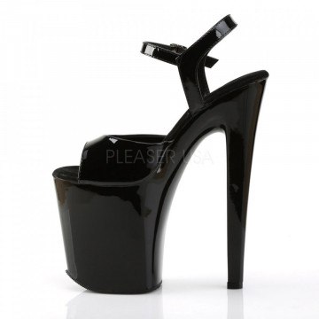 Pleaser XTREME-809 Blk Pat/Blk