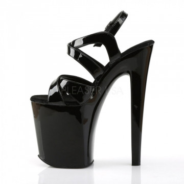 Pleaser XTREME-872 Blk Pat/Blk