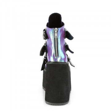 Stivali Demonia Cult SWING-105 Purple Iridescent Vegan Leather 38eu 8us