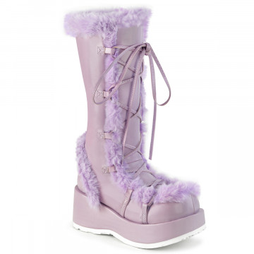 Demonia Cult CUBBY-311 Lavender Vegan Leather