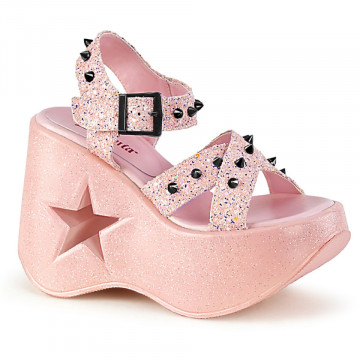 Demonia Cult DYNAMITE-02 Baby Pink Glitter