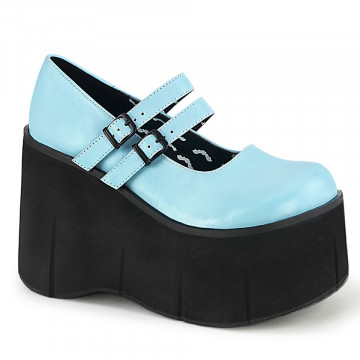 Demonia Cult KERA-08 B. Blue Vegan Leather