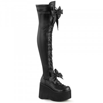 Demonia Cult KERA-303 Blk Stretch Vegan Leather