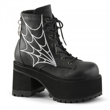 Demonia Cult RANGER-105 Blk Vegan Leather