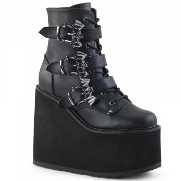 Demonia Cult SWING-103 Blk Vegan Leather
