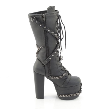 Demonia Cult TORMENT-156 Blk Vegan Leather