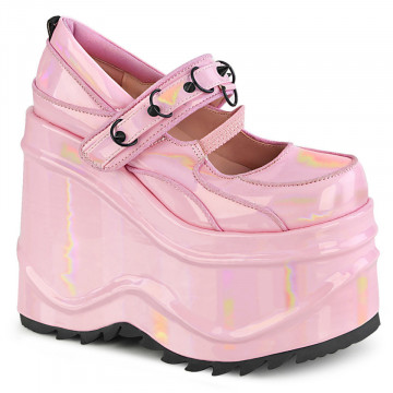 Demonia Cult WAVE-48 B. Pink Hologram Pat