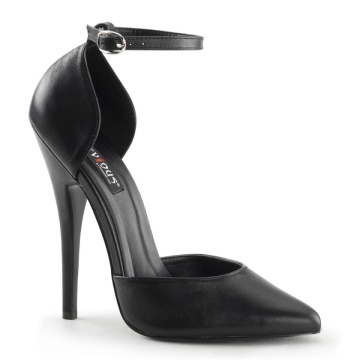 Devious DOMINA-402 Blk Leather 6us 36eu