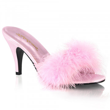Fabulicious AMOUR-03 B. Pink Pu-Fur