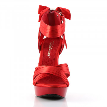 Fabulicious COCKTAIL-568 Red Satin/Red