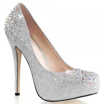 Fabulicious DESTINY-06R Slv Glitter Mesh Fabric