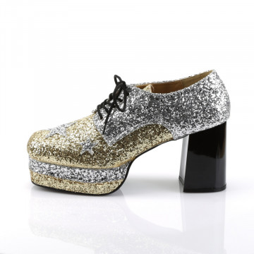 Funtasma GLAMROCK-02 Slv-Gold Glitter