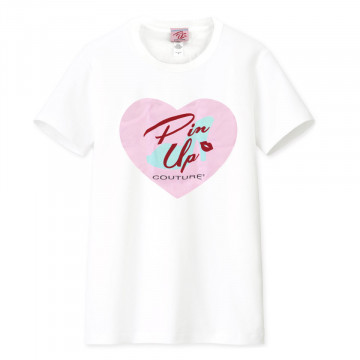 Maglietta 'Love Pin UP' Bianca original Pin Up