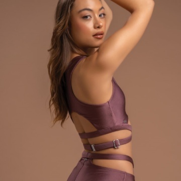 MIAMI WRAP TOP MOCHA