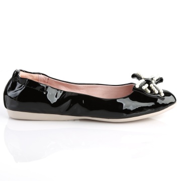 Pin Up Couture IVY-09 Blk Pat