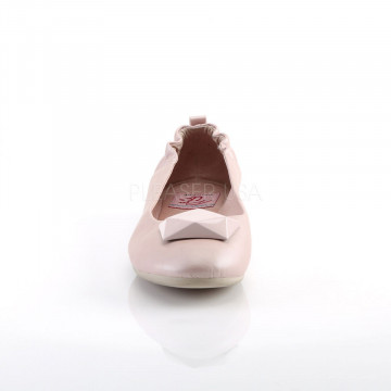 Pin Up Couture OLIVE-08 B. Pink Faux Leather