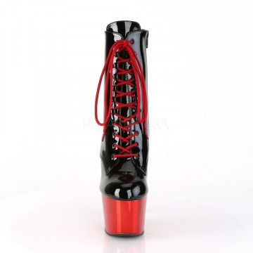 Pleaser ADORE-1020 Blk Pat/Red Chrome