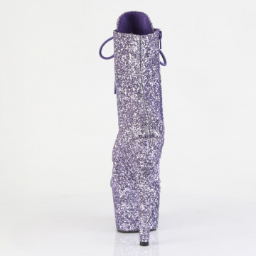 Stivaletti Pleaser ADORE-1020 glitter in rilievo