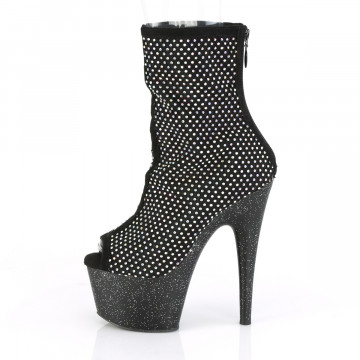 Pleaser ADORE-1031GM Blk Fabric-RS Mesh/Blk Matte