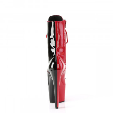 Pleaser ADORE-1040TT Red-Blk Pat/Red-Blk