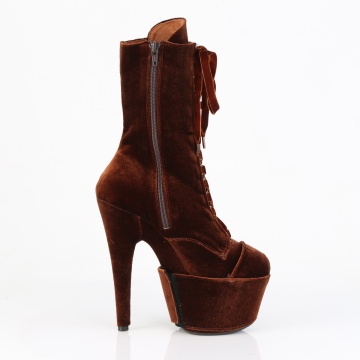 Pleaser ADORE-1045VEL Brown Velvet/M