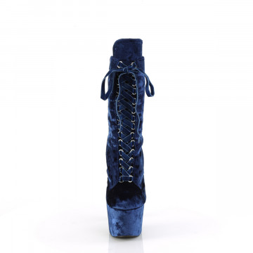 Pleaser ADORE-1045VEL Navy Blue Velvet/Navy Blue Velvet