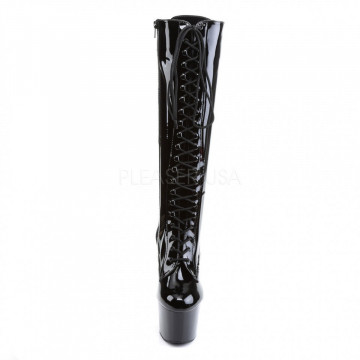 Pleaser ADORE-2023 Blk Str Pat/Blk