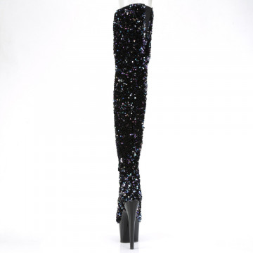 Pleaser ADORE-3020 Blk Multi Seuqins/Blk