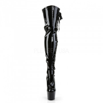 Pleaser ADORE-3050 Blk Str Pat/Blk