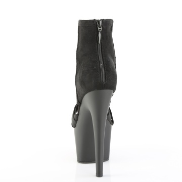 Pleaser ADORE-700-24 Blk Elastic Band-Microfiber/Blk Matte