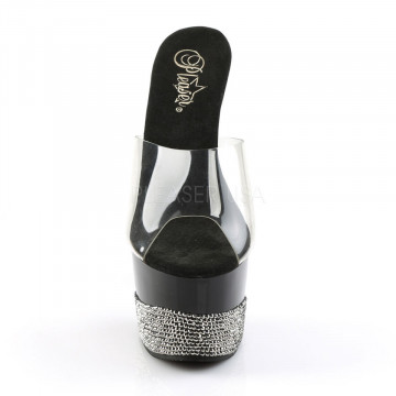 Pleaser ADORE-701-3 Clr/Blk-Pewter RS