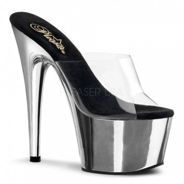 Pleaser ADORE-701 Clr/Slv Chrome