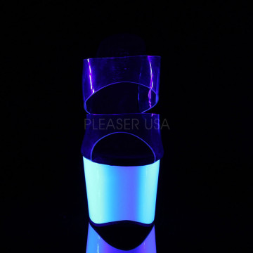Pleaser ADORE-702UV Clr/Neon Wht
