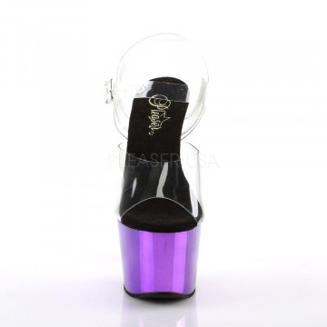Pleaser ADORE-708 Clr/Purple Chrome