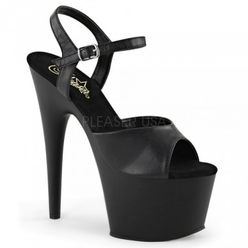 Pleaser ADORE-709 Blk Faux Leather/Blk Matte