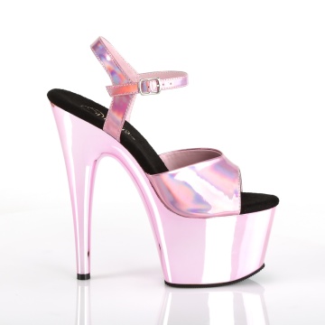 Pleaser ADORE-709HGCH B. Pink Hologram/B. Pink Chrome