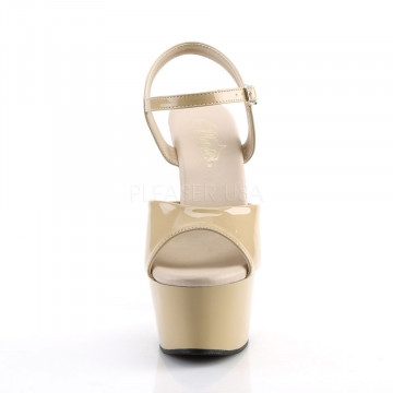 Pleaser ASPIRE-609 Cream Pat/Cream