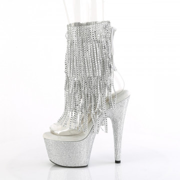 Pleaser BEJEWELED-1017RSF-7 Clr-Slv/Slv RS
