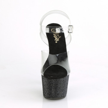 Pleaser BEJEWELED-708DM Clr/Blk RS