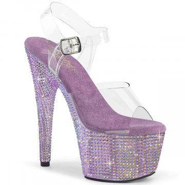 Pleaser BEJEWELED-708RRS Clr/Lavender RS