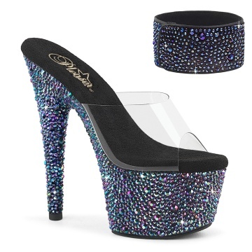Pleaser BEJEWELED-712MS Clr/Blk Multi RS