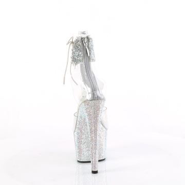 Pleaser BEJEWELED-724RS-02 Clr-Slv Multi RS/Slv AB RS