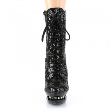 Pleaser BLONDIE-R-1020 Blk Sequins/Blk