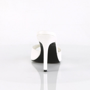 Pleaser CLASSIQUE-01 Wht Kid Pu
