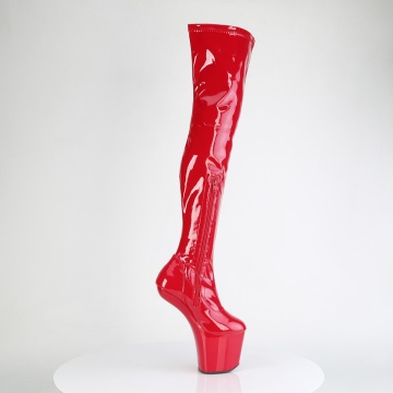 Pleaser CRAZE-3000 Red Str. Pat/Red