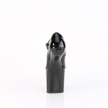 Pleaser CRAZE-880 Blk Pat/Blk