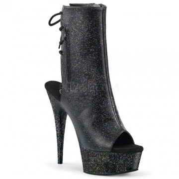 Pleaser DELIGHT-1018MMG Blk Faux Leather/Blk Matte
