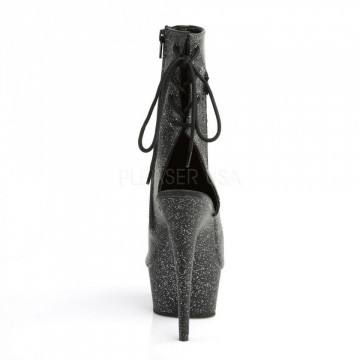 Pleaser DELIGHT-1018MMG Blk Faux Leather/Blk Matte