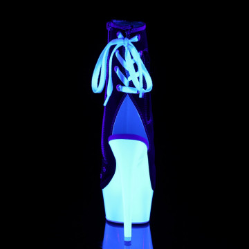 Pleaser DELIGHT-1018SK Blk Canvas/Neon White 8us 38eu