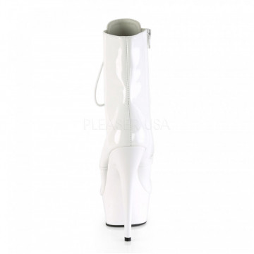 Pleaser DELIGHT-1020 Wht Pat/Wht
